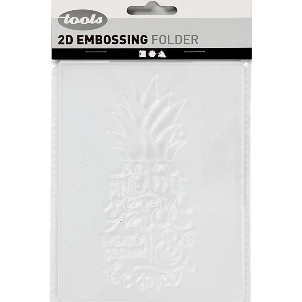 Embossingfolder, ord, stl. 11x14 cm, tjocklek 2 mm, 1 st.