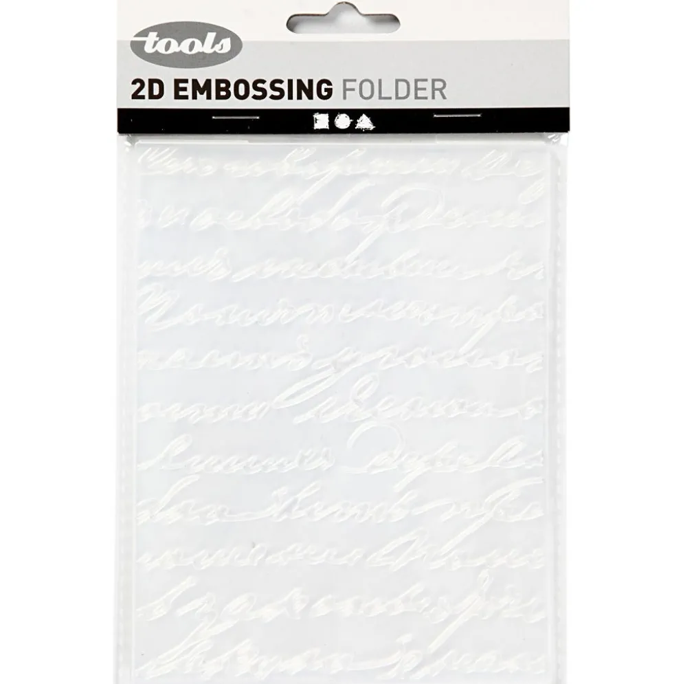 Embossingfolder, ord, stl. 11x14 cm, tjocklek 2 mm, 1 st.