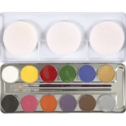 Eulenspiegel Ansiktsfärg, mixade färger, 12 färg/ 1 set