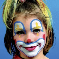 Eulenspiegel Ansiktsfärg - sminkset , Clown, mixade färger, 1 set