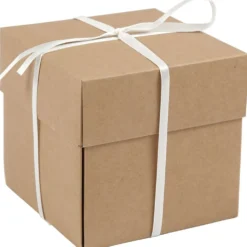 Exploding Box, stl. 7x7x7,5+12x12x12 cm, natur, 1 st.