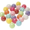 Facettpärlor, Dia. 10 mm, Hålstl. 2 mm, ca. 900 st., mixade färger, 500 g/ 1 påse