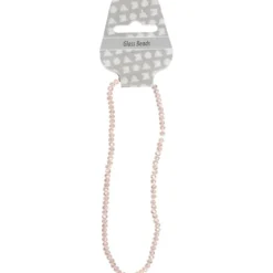 Facettpärlor, stl. 3x4 mm, Hålstl. 0,8 mm, rosa, 100 st./ 1 förp.