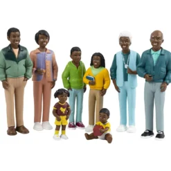 Familj, afrikanskt, H: -12 cm, 8 st./ 1 förp.