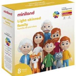 Familj, Ljus hudton, H: 13, 8 delar/ 1 förp.
