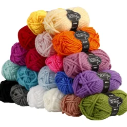 Fantasia Akrylgarn, L: 35 M, Maxi, mixade färger, 20x50 g/ 1 förp.