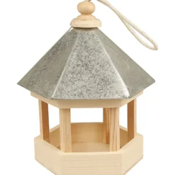 Fågelbord med zinktak, stl. 22x18x16,5 cm, 1 st.