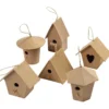 Fågelholkar Mini, H: 7 cm, 6 st./ 1 förp.