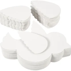 Fåglar, L: 25 cm, 400 g, vit, 100 set/ 1 förp.