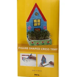 Figurformade krasselådor, hus, H: 20 cm, vit, 6 set/ 1 förp.