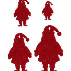 Filtfigur, Jultomte, stl. 2-5 cm, tjocklek 1 mm, 20 st./ 1 förp.