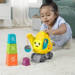 Fisher-Price stapelkran, H: 21 cm, L: 22,5