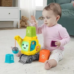 Fisher-Price stapelkran, H: 21 cm, L: 22,5