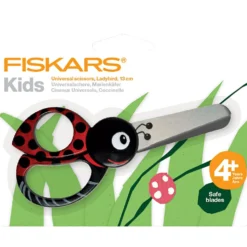 Fiskars Barnsax med Djurmotiv, Nyckelpiga, L: 13 cm, 1 st.