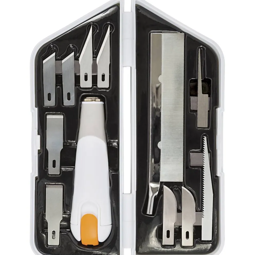 Fiskars Kniv, mejsel och sågset, L: 15 cm, B: 3 cm, 1 set