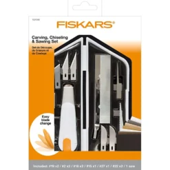 Fiskars Kniv, mejsel och sågset, L: 15 cm, B: 3 cm, 1 set