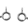 Fjäderringslås, Dia. 6 mm, silver, 10 st./ 1 förp.