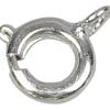 Fjäderringslås, Dia. 7 mm, silver, 100 st./ 1 förp.