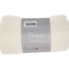 Fleece, L: 125 cm, B: 150 cm, 200 g, råvit, 1 st.