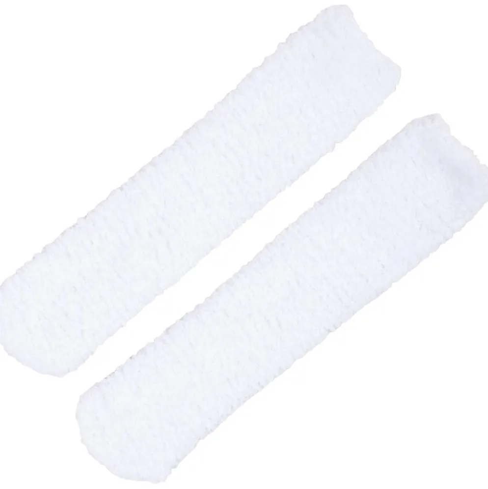 Fluffiga strumpor, stl. One-size, vit, 1 par