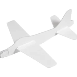 Flygplan, L: 19 cm, B: 17,5 cm, vit, 2 st./ 1 förp.
