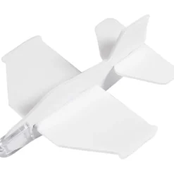 Flygplan, L: 11,5-12,5 cm, B: 11-12 cm, vit, 3 st./ 1 förp.