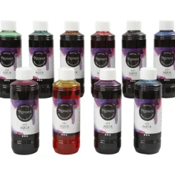Flytande Akvarellfärg, mixade färger, 10x250 ml/ 1 förp.
