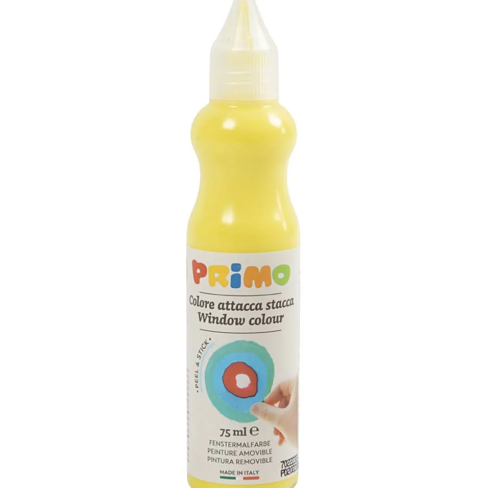Fönsterfärg, D: 3,2 cm, gul, 75 ml/ 1 flaska