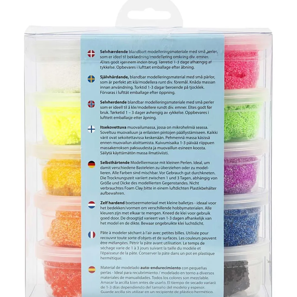 Foam Clay®, ass. farver, 10x35 g/ 1 pk.