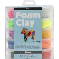 Foam Clay®, ass. farver, 10x35 g/ 1 pk.