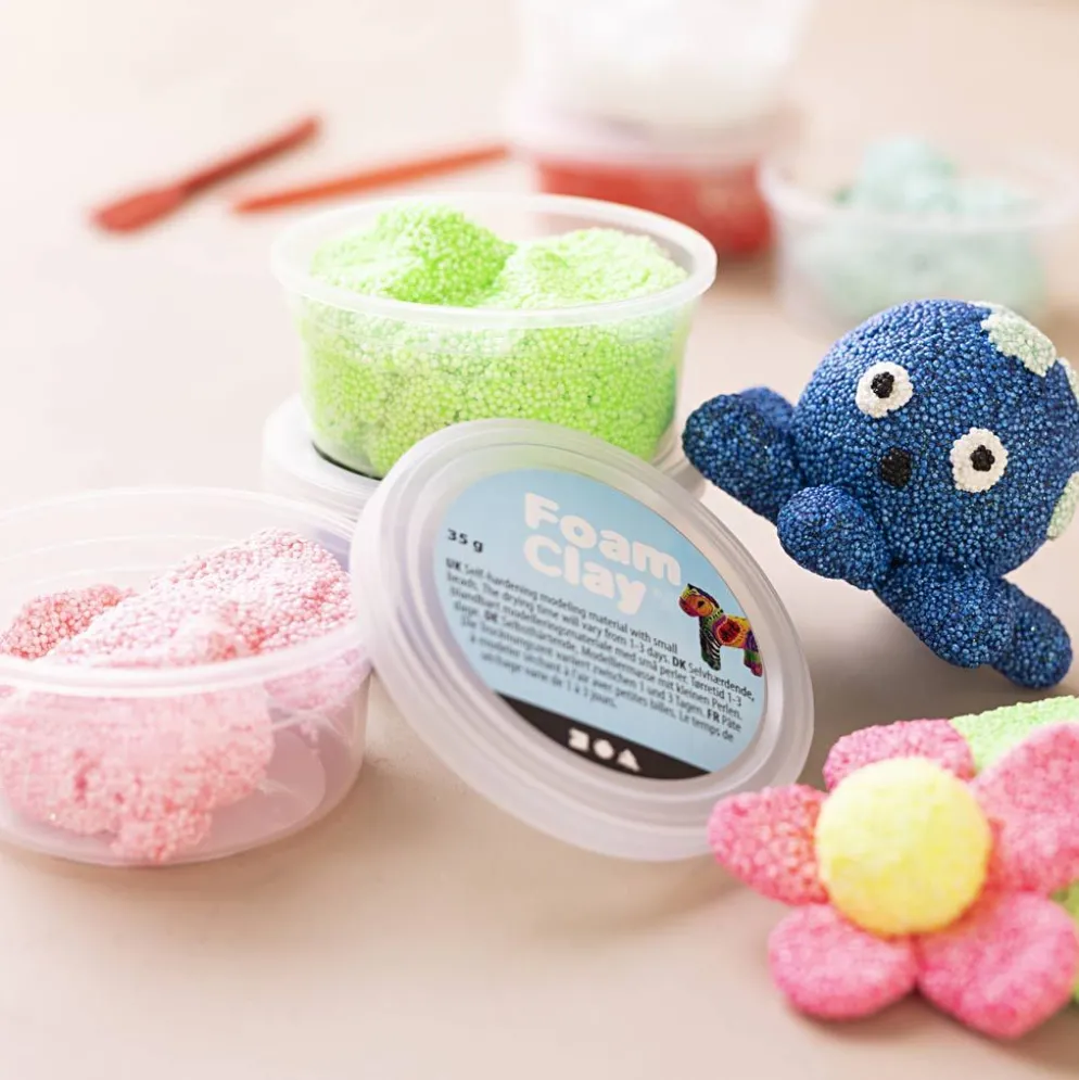 Foam Clay®, ass. farver, 10x35 g/ 1 pk.