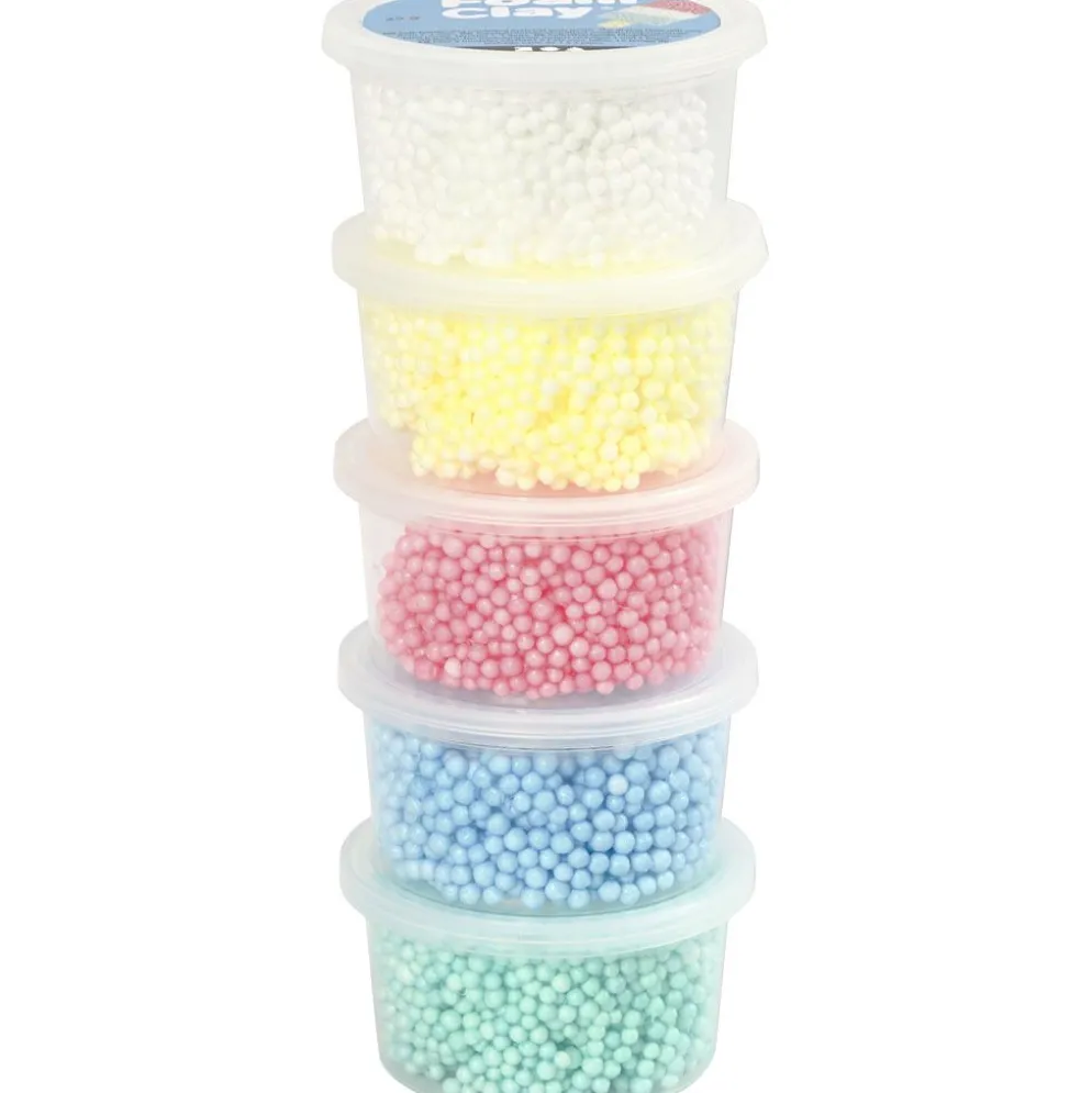 Foam Clay Extra Large, mixade färger, 5x25 g/ 1 förp.