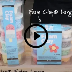 Foam Clay Extra Large, mixade färger, 5x25 g/ 1 förp.