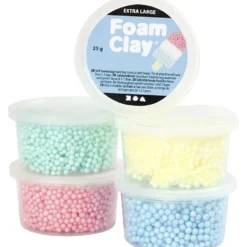 Foam Clay Extra Large, mixade färger, 5x25 g/ 1 förp.
