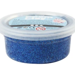 Foam Clay® , glitter, blå, 35 g/ 1 burk
