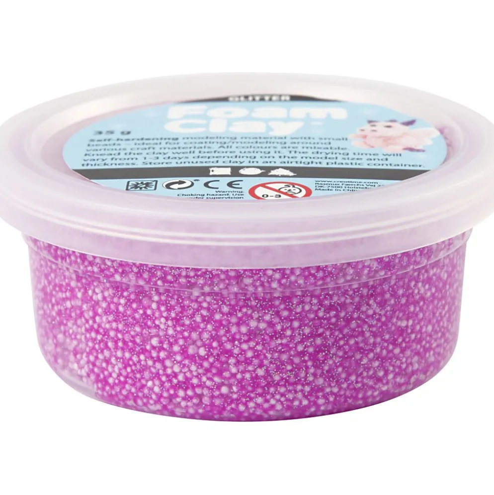 Foam Clay® , glitter, lila, 35 g/ 1 burk