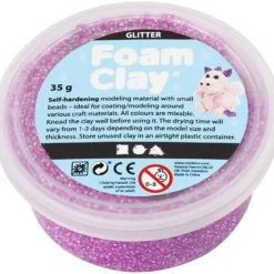 Foam Clay® , glitter, lila, 35 g/ 1 burk