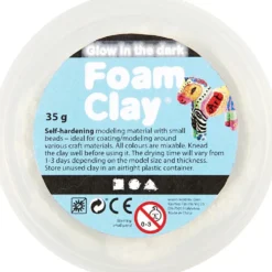 Foam Clay® , glow in the dark, 35 g/ 1 burk