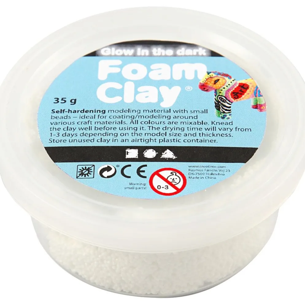 Foam Clay® , glow in the dark, 35 g/ 1 burk