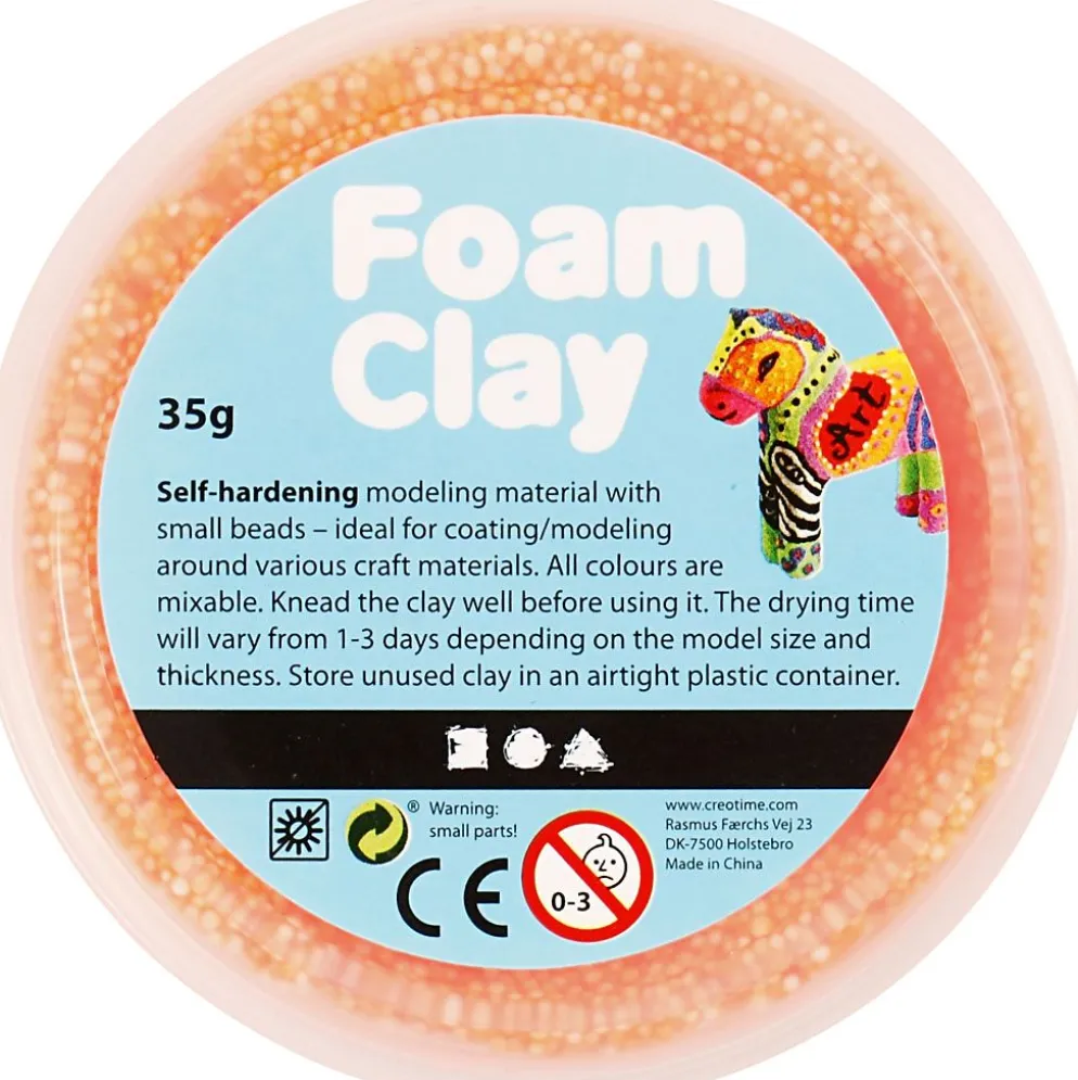 Foam Clay® , neonorange, 35 g/ 1 burk