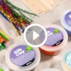 Foam Clay® och Silk Clay® i temaask, mixade färger, 1 set