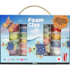Foam Clay® Presentask, mixade färger, 1 set