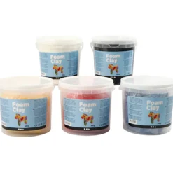 Foam Clay® , primärfärger, 5x560 g/ 1 förp.