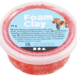 Foam Clay® , röd, 35 g/ 1 burk