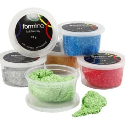 Formline Bubble Clay, metallic, 450 g, 6x75 g/ 1 förp.