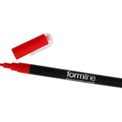Formline glas-/porslinstuschpennor, spets 1-2 mm, röd, 1 st.