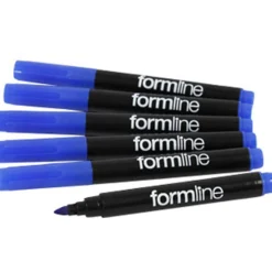 Formline textiltuschpennor, spets 2-3 mm, blå, 6 st./ 1 förp.