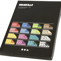 Färgad Kartong, A4, ark 210x297 mm, 100 g, mixade färger, 16x10 ark/ 1 förp.
