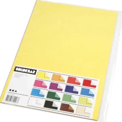 Färgad Kartong, A4, ark 210x297 mm, 100 g, 16 mix. ark/ 1 förp.