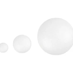 Frigolit UFON, oval, Dia. 3+9+12 cm, tjocklek 2+3+6 cm, ca. 70+110+240 st., 420 st./ 1 förp.